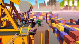 大师级的愚蠢格斗游戏《Gang Beasts》获得了令人惊喜的更新，加入了可驾驶的起重机和希区柯克式的鸟攻击